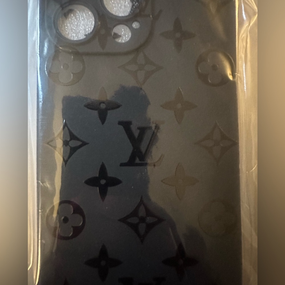 Black LV iphone 14 pro max case